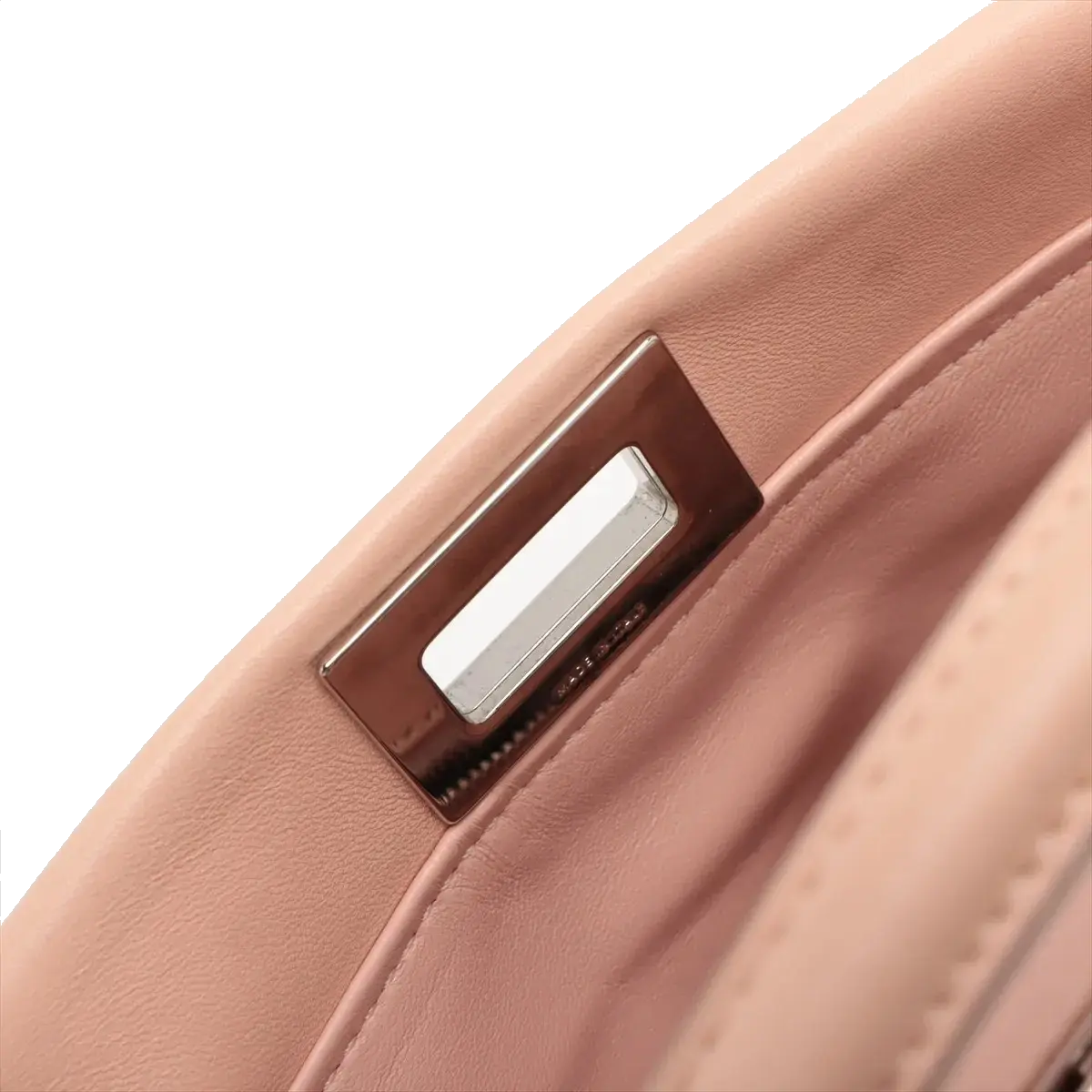 Pre-Loved Peekaboo Handbag Leather Mini with Silver Hardware, Pink