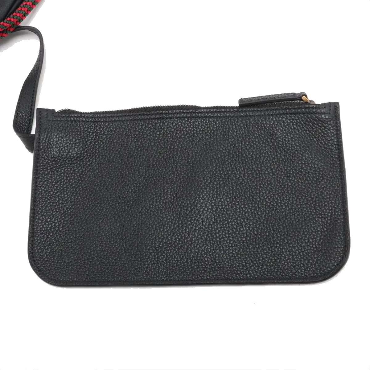 Pre-Loved Logo Print Drawstring Backpack Leather Medium with Black Hardware, Black