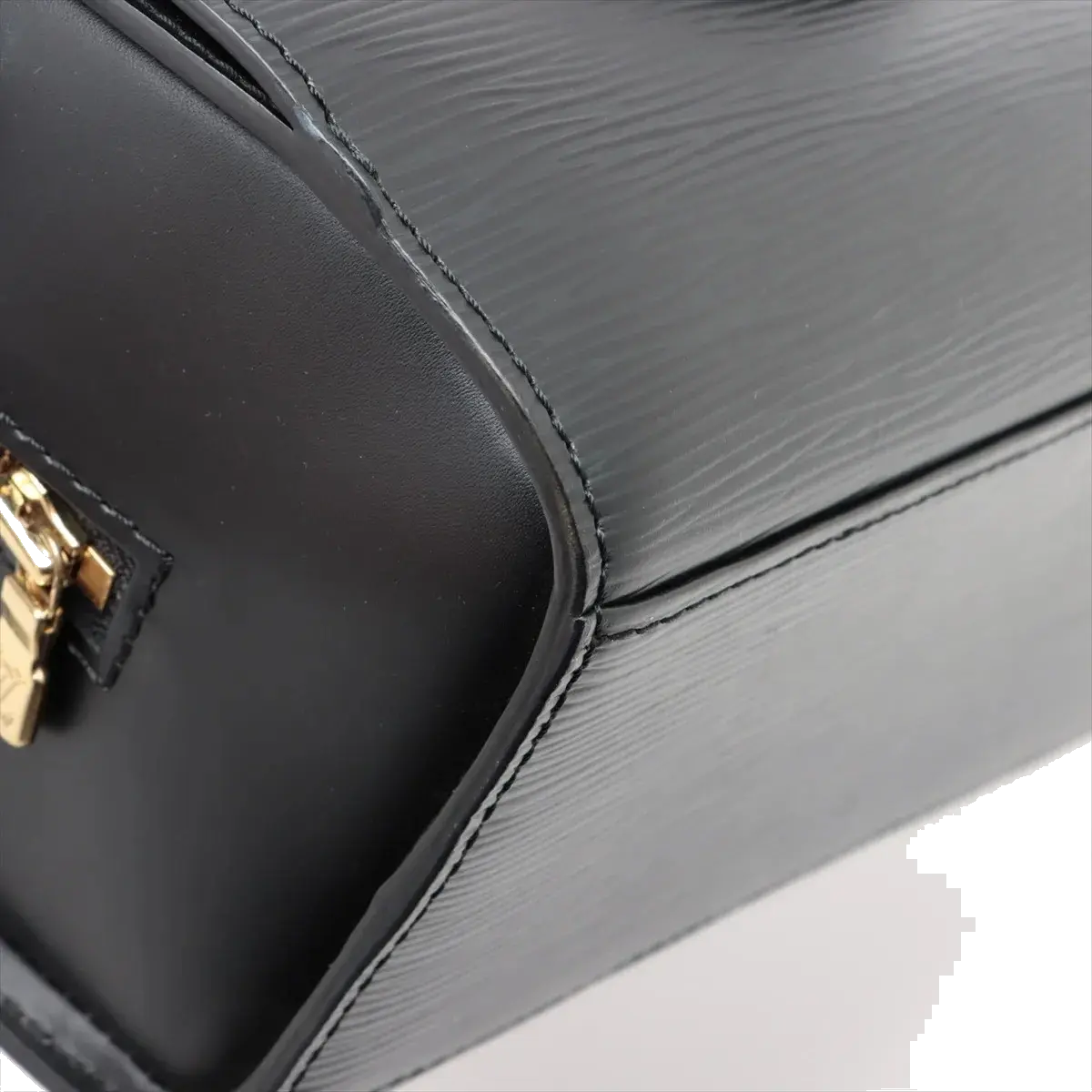 Pre-Loved Pont Neuf Handbag Leather PM with Gold Hardware, Black