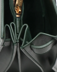 Pre-Loved Sac de Jour Tote Leather Small with Gold Hardware, Dark Green