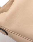 Pre-Loved Diana Bamboo Shoulder Bag Leather Medium with Gold Hardware, Beige
