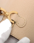 Pre-Loved Bamboo Handbag Leather with Gold Hardware, Beige