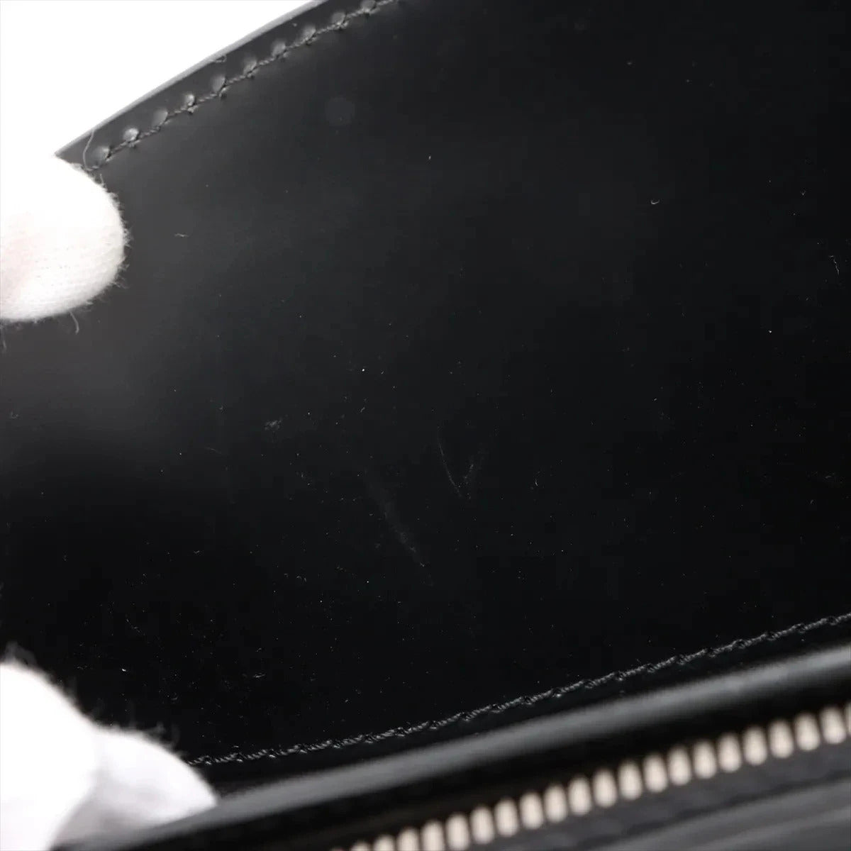 Pre-Loved Pont Neuf Handbag Leather GM with Silver Hardware, Black