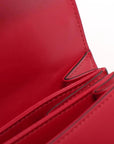 Pre-Loved Zumi Shoulder Bag Leather Small with Gold Hardware, Red
