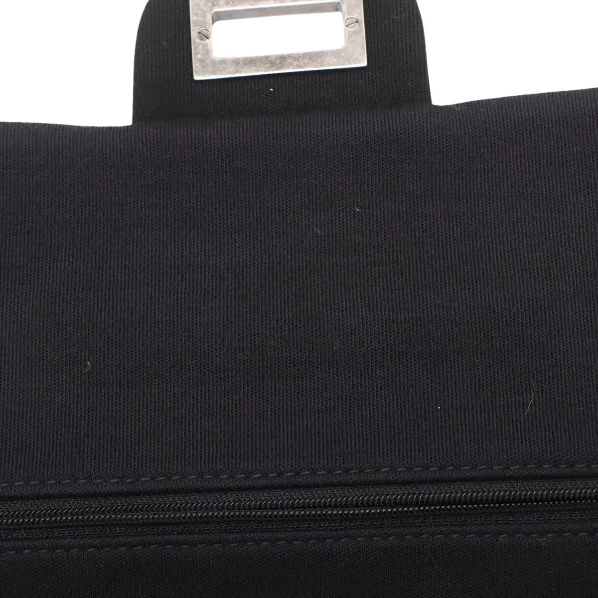 Pre-Loved 2.55 Reissue Double Flap Shoulder Bag Quilted Jersey 226 with Aged Silver Hardware, Black