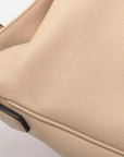 Pre-Loved Diana Bamboo Shoulder Bag Leather Medium with Gold Hardware, Beige