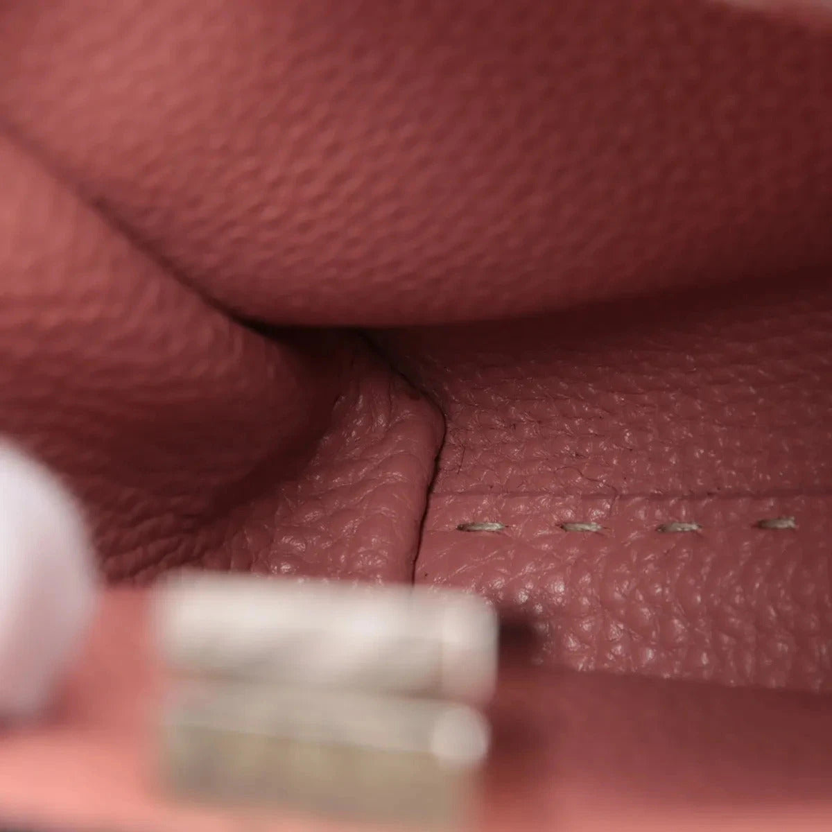 Pre-Loved Peekaboo Iconic Selleria Handbag Leather Small with Silver Hardware, Ivory