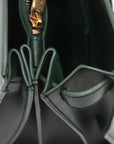 Pre-Loved Sac de Jour Tote Leather Small with Gold Hardware, Dark Green