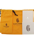 Pre-Loved Plumet Crossbody Bag Goyardine Coated Canvas with Silver Hardware, Yellow