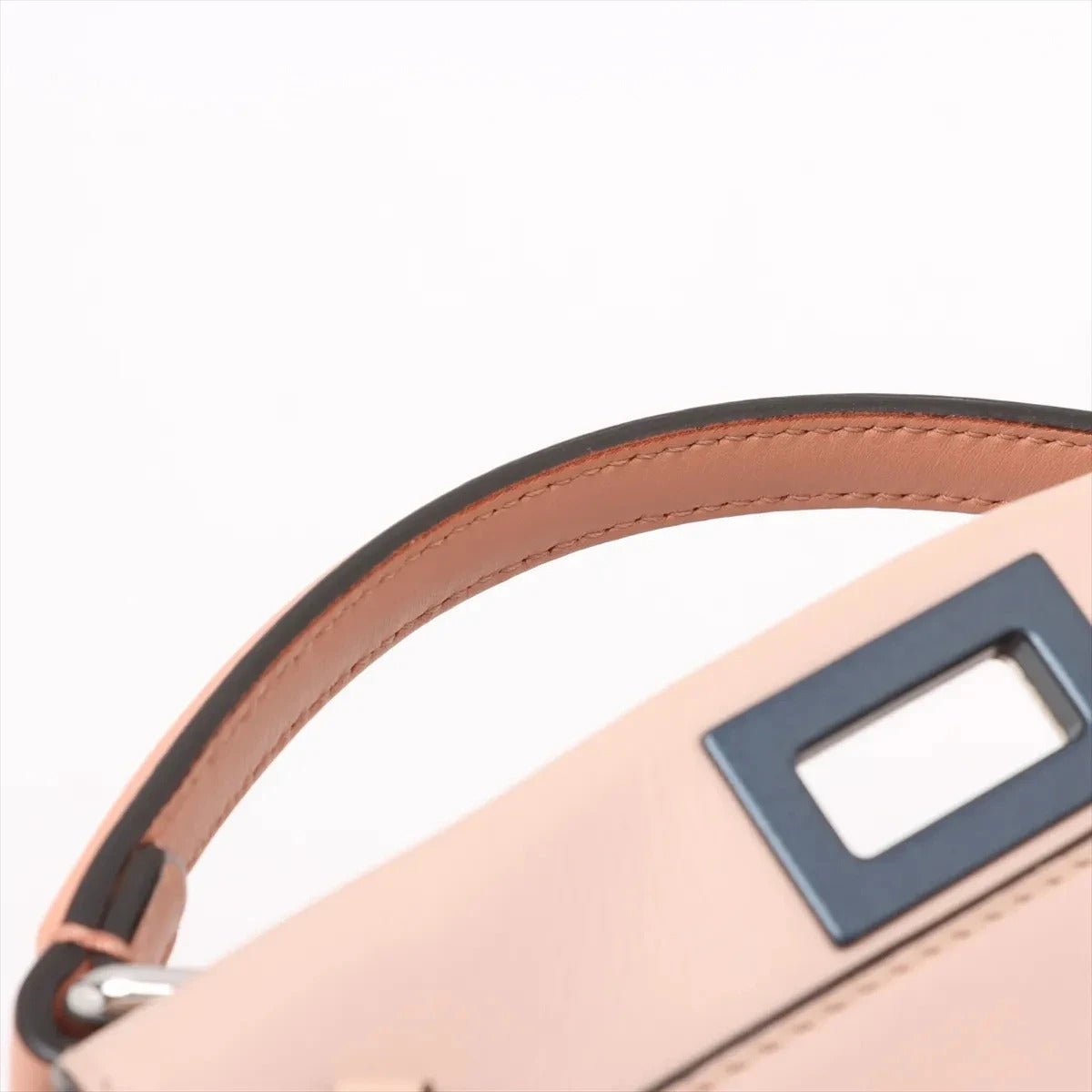 Pre-Loved Peekaboo Handbag Leather Mini with Silver Hardware, Pink
