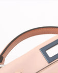 Pre-Loved Peekaboo Handbag Leather Mini with Silver Hardware, Pink
