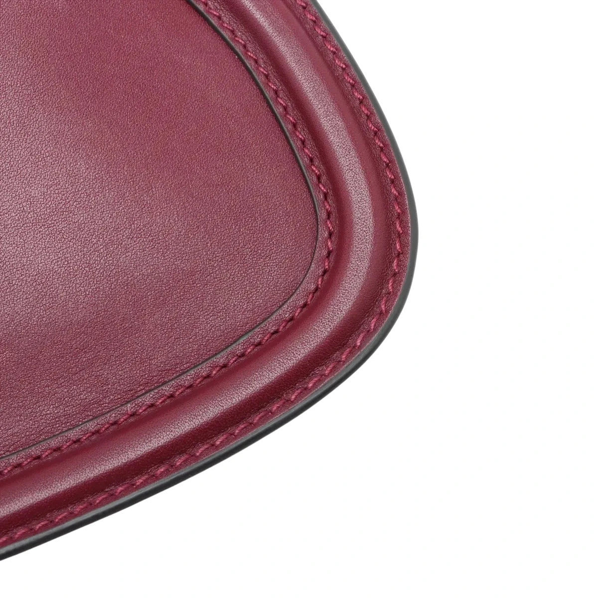 Pre-Loved Blondie Shoulder Bag Leather Mini with Gold Hardware, Burgundy