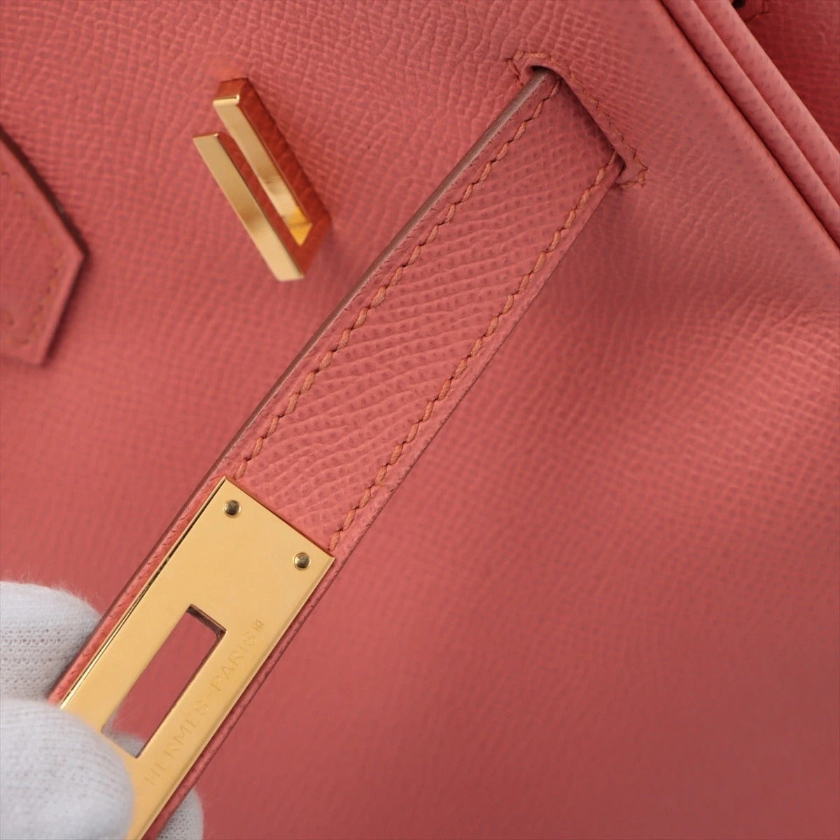 Pre-Loved Birkin Handbag Leather 35 with Gold Hardware, Pink