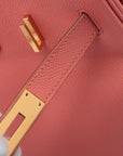 Pre-Loved Birkin Handbag Leather 35 with Gold Hardware, Pink