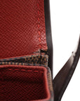 Pre-Loved Tribeca Shoulder Bag Damier Coated Canvas with Gold Hardware, Brown