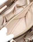 Pre-Loved Bamboo Shopper Tote Leather Medium with Gold Hardware, Champagne Gold
