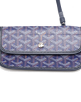 Pre-Loved Saint Louis Tote Goyardine Coated Canvas PM, Navy Blue