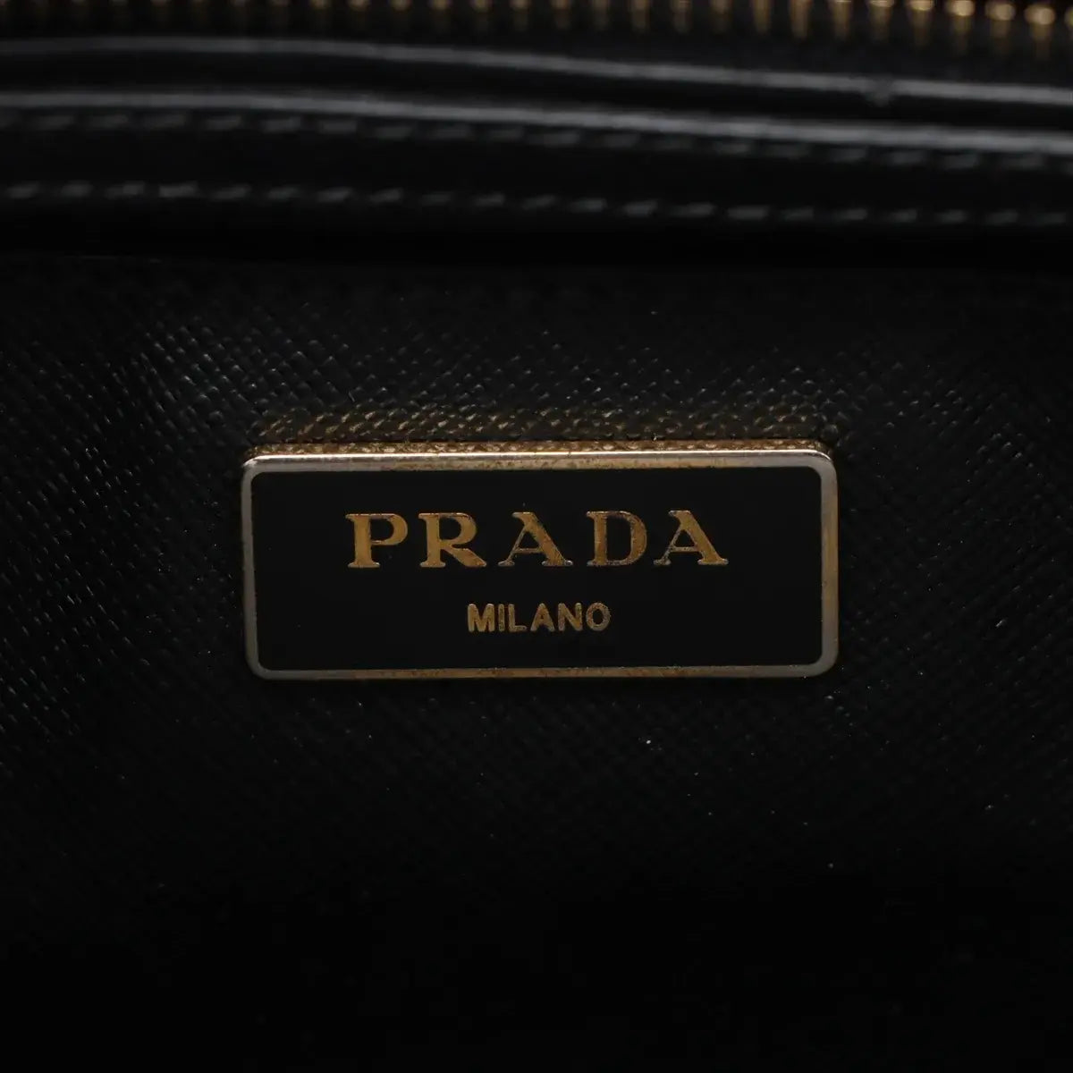 Pre-Loved Galleria Double Zip Tote Leather Medium with Gold Hardware, Black