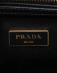 Pre-Loved Galleria Double Zip Tote Leather Medium with Gold Hardware, Black