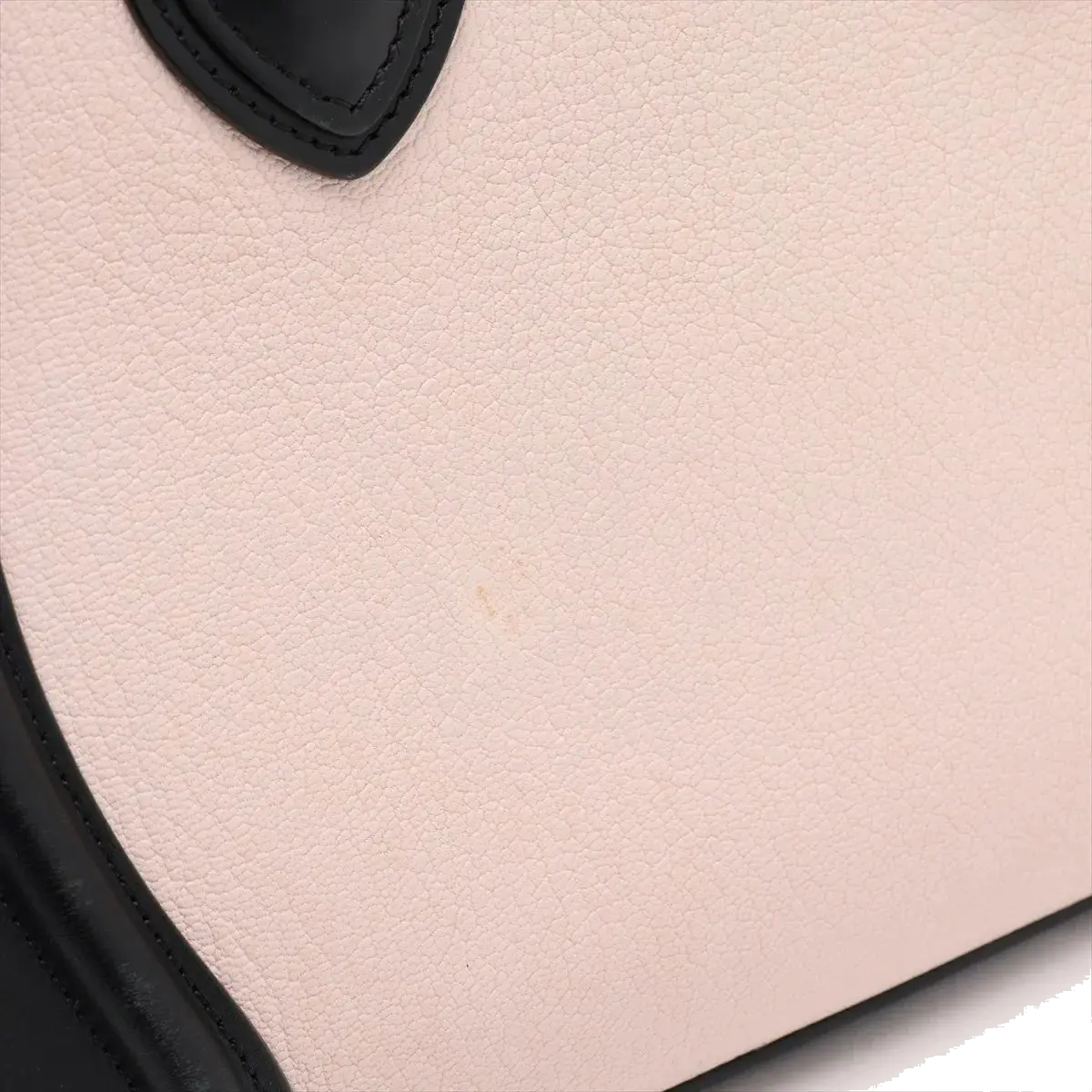 Pre-Loved Luggage Tote Leather Micro with Gold Hardware, Tricolor