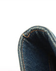 Pre-Loved CC Denim Tote Denim with Tortoise Shell Hardware, Blue