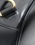 Pre-Loved Horsebit 1955 Backpack Leather with Gold Hardware, Black