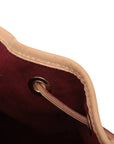 Pre-Loved Petit Noé Shoulder Bag Monogram Multicolore Coated Canvas Petit with Gold Hardware, White Multicolor