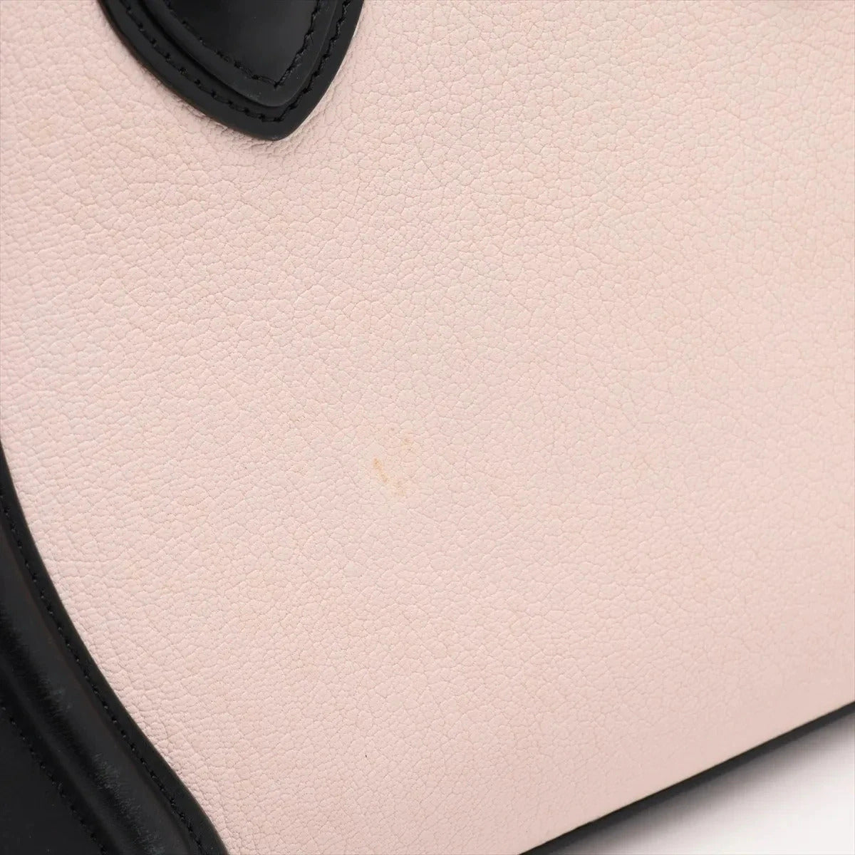 Pre-Loved Luggage Tote Leather Micro with Gold Hardware, Tricolor