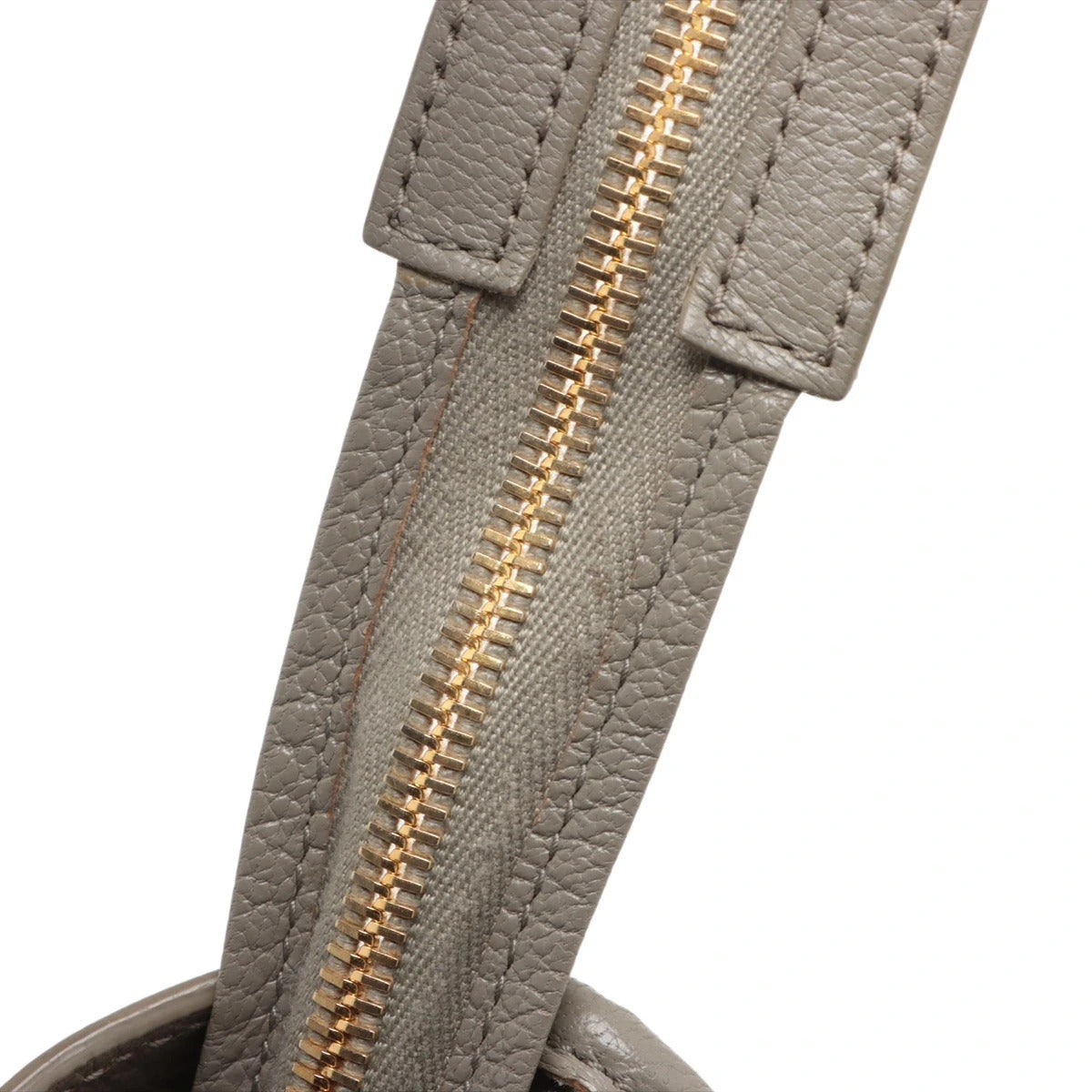 Pre-Loved Classic Metallic Edge City Handbag Leather with Gold Hardware, Gray