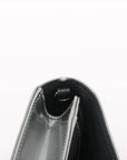 Pre-Loved Diorama Wallet on Chain Crossbody Bag Cannage Micro-Cannage Leather Small with Silver Hardware, Silver