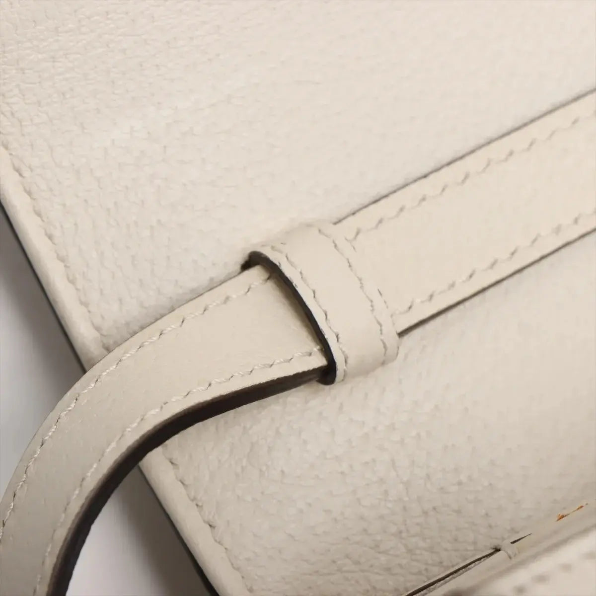 Pre-Loved Queen Margaret Shoulder Bag Monogram Canvas Coated with Aged Gold Hardware Medium, Beige Ebony with Ivory Trim