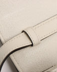 Pre-Loved Queen Margaret Shoulder Bag Monogram Canvas Coated with Aged Gold Hardware Medium, Beige Ebony with Ivory Trim