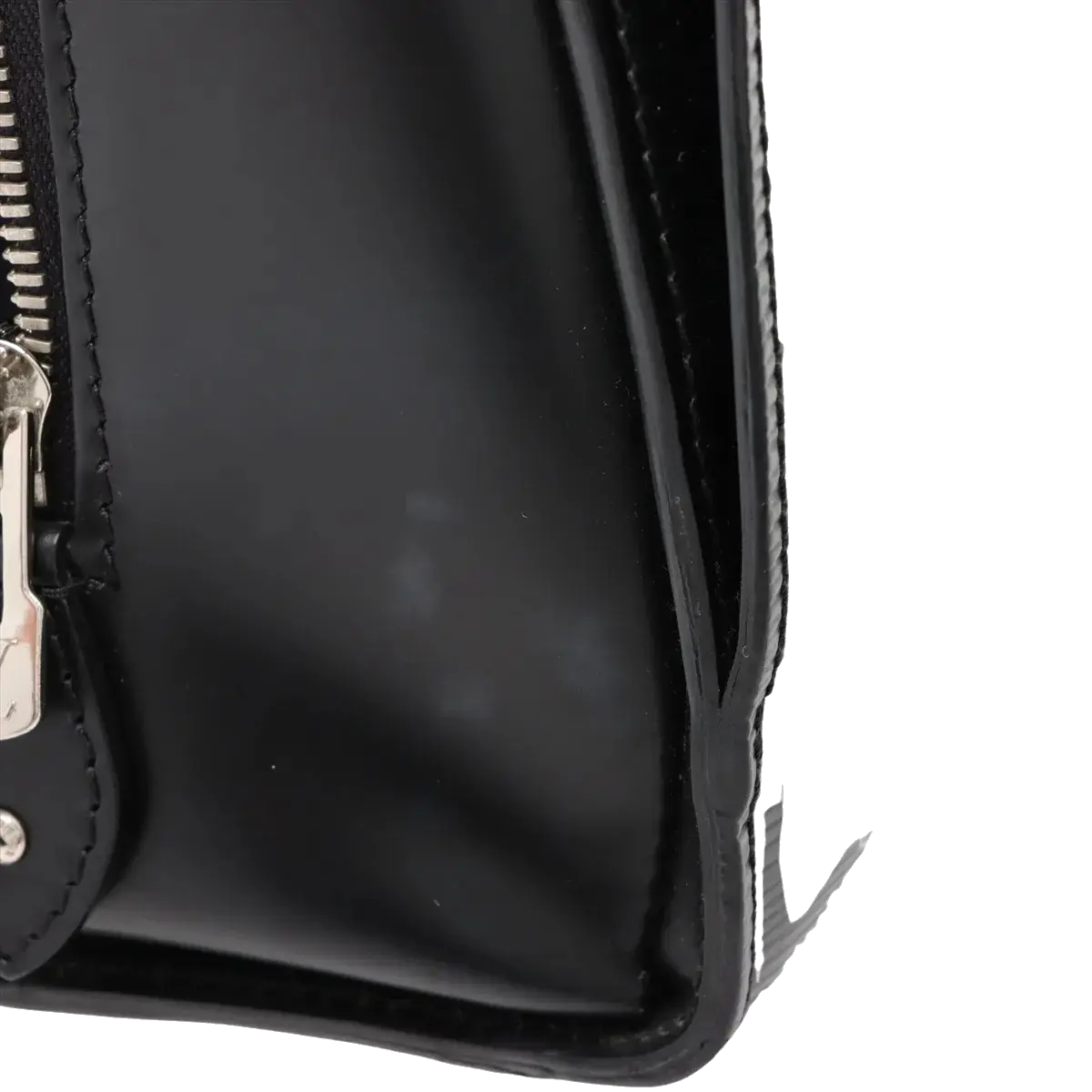 Pre-Loved Pont Neuf Handbag Leather GM with Silver Hardware, Black