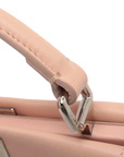 Pre-Loved Peekaboo Handbag Leather Mini with Silver Hardware, Pink