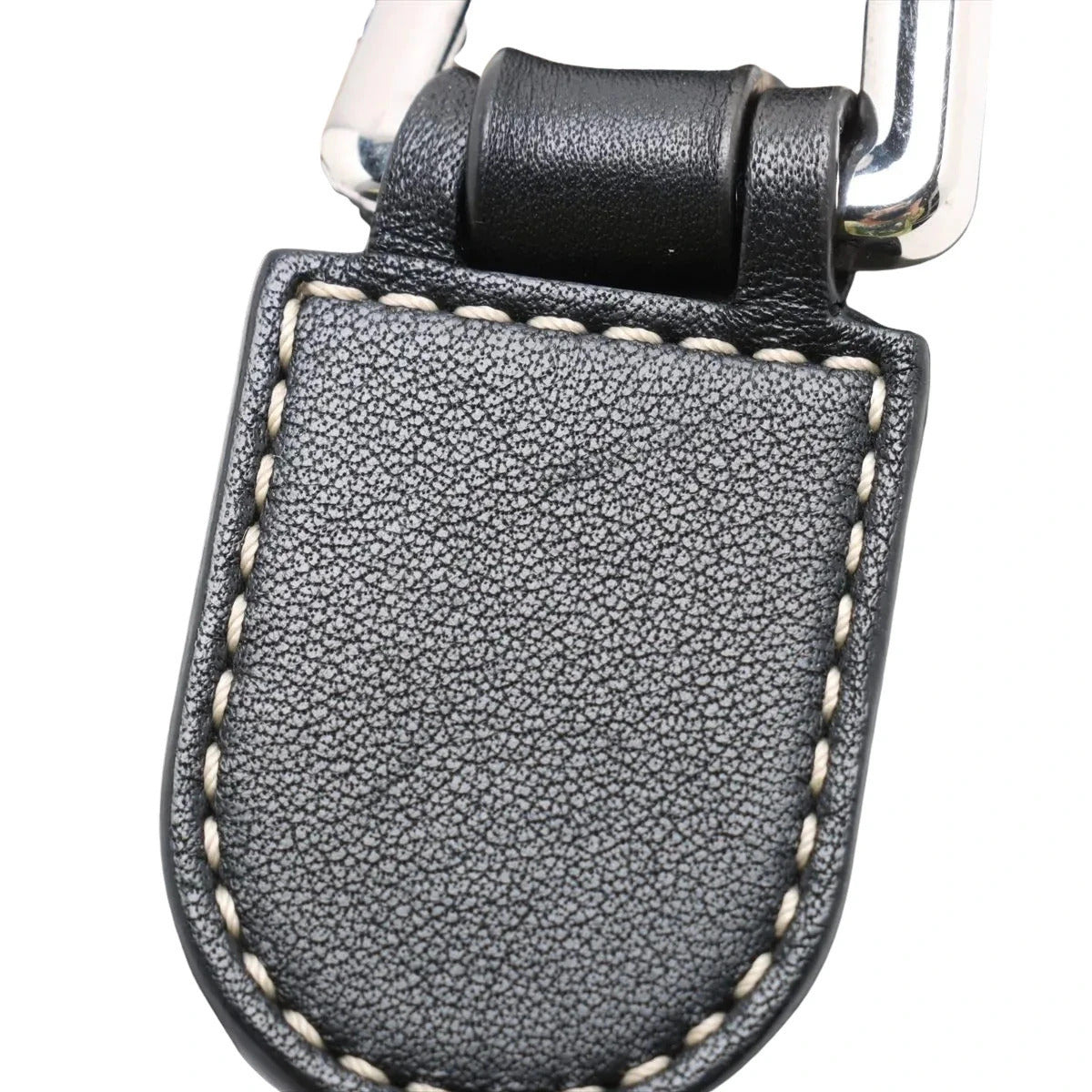 Pre-Loved Puzzle Handbag Embroidered Leather Small with Silver Hardware, Black Multicolor