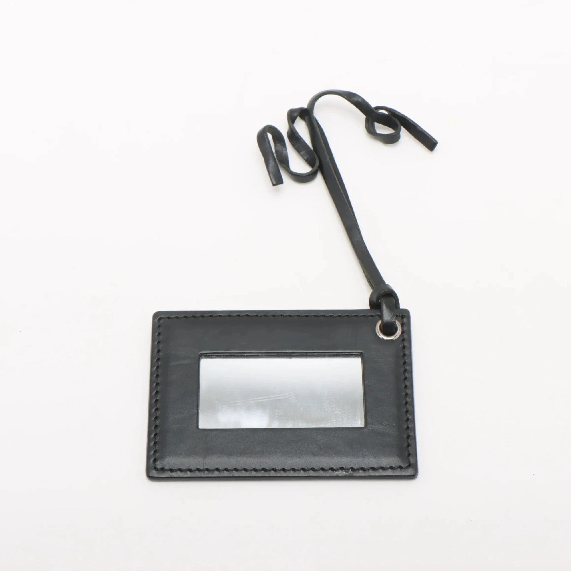 Pre-Loved Classic City Handbag Canvas Plain Mini with Silver Hardware, Black