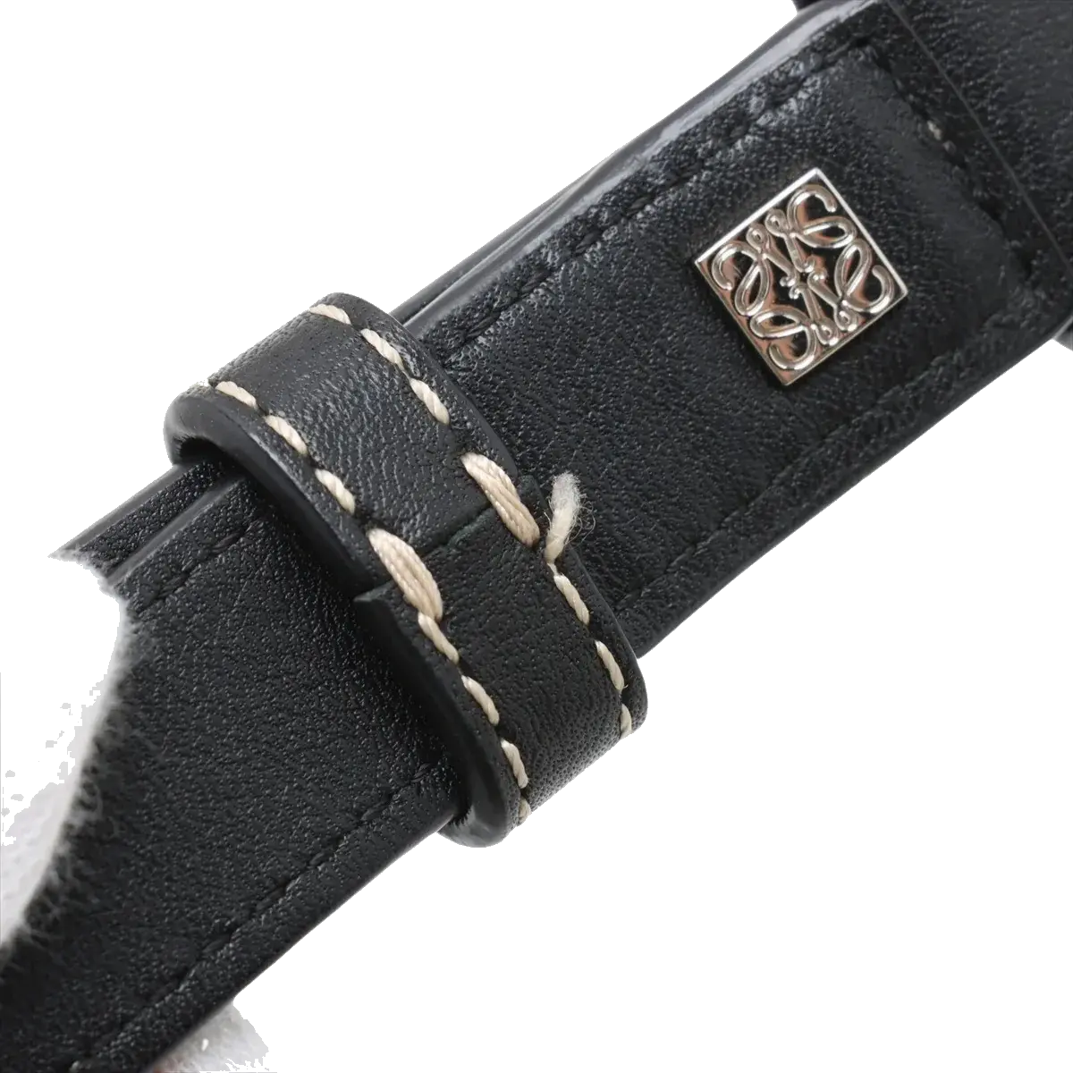 Pre-Loved Puzzle Handbag Embroidered Leather Small with Silver Hardware, Black Multicolor