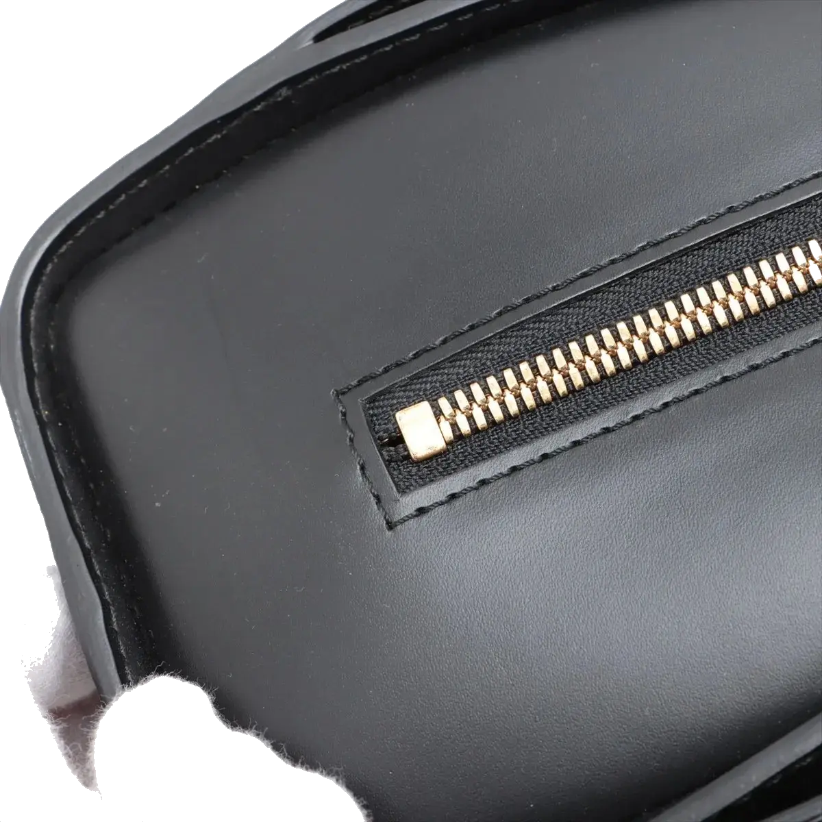 Pre-Loved Pont Neuf Handbag Leather PM with Gold Hardware, Black