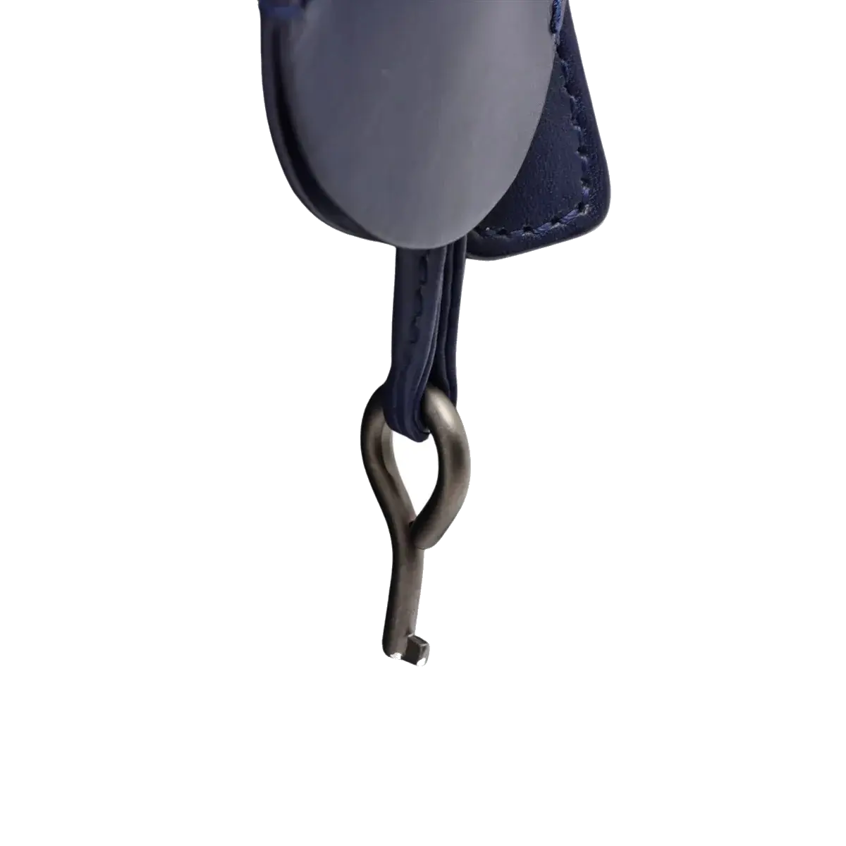 Pre-Loved Roma Tote Intrecciato Leather Medium with Gunmetal Hardware, Navy Blue