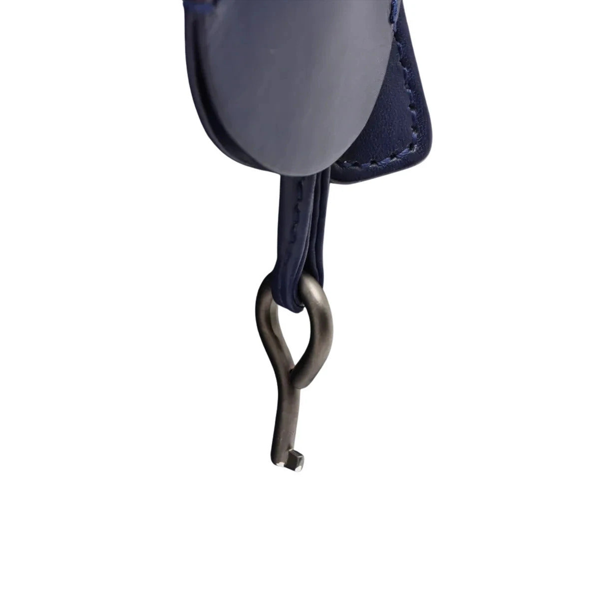 Pre-Loved Roma Tote Intrecciato Leather Medium with Gunmetal Hardware, Navy Blue