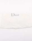 Pre-Loved Diorama Wallet on Chain Crossbody Bag Cannage Micro-Cannage Leather Small with Silver Hardware, Silver