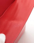 Pre-Loved Handbag Leather with Gold Hardware, Red