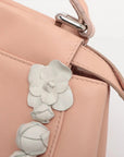 Pre-Loved Peekaboo Handbag Leather Mini with Silver Hardware, Pink