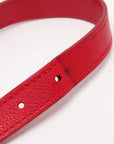 Pre-Loved Lockme II Handbag Leather with Silver Hardware, Red