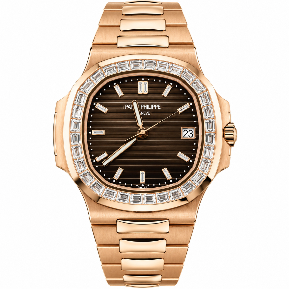 Pre-Loved Nautilus Joaillerie 5723/1R-010, Brown Dial