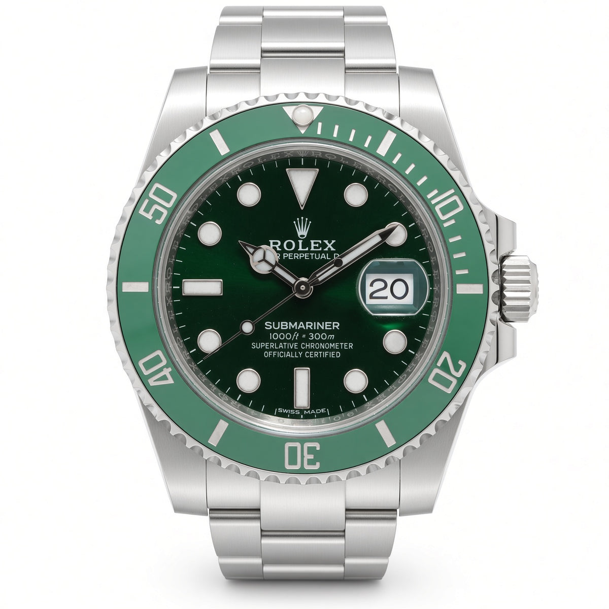 Pre-Loved Submariner Date 116610LV, Green Dial
