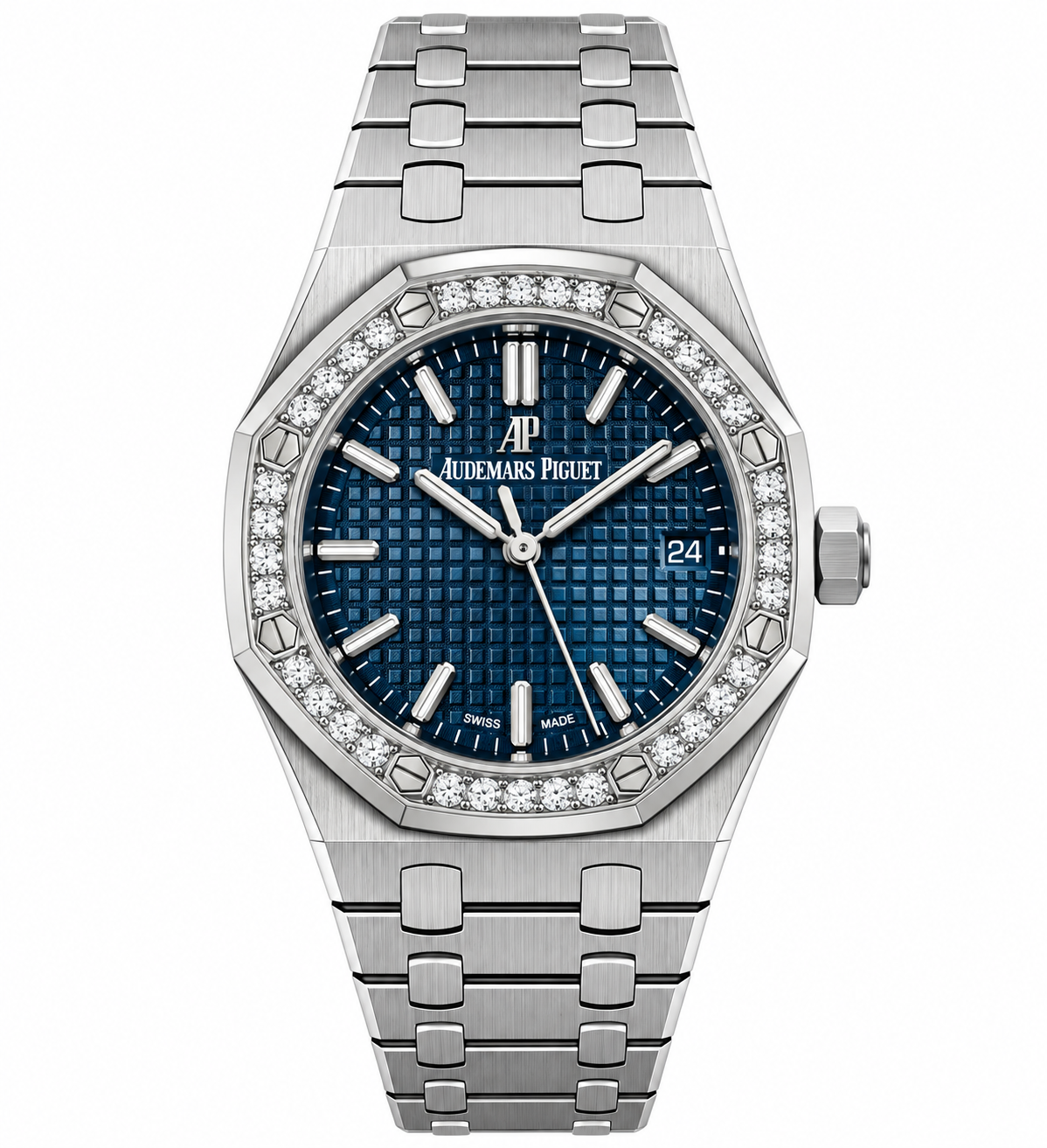 Pre-Loved Royal Oak Ladies (diamond-set) 77351ST.ZZ.1261ST.01