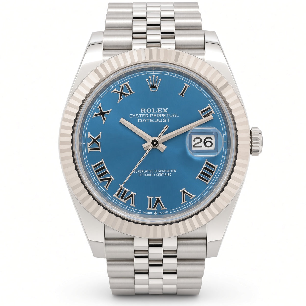 Pre-Loved Datejust 41 126334, Azzurro blue Dial