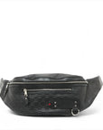 Pre-Loved Guccissima Belt Bag Guccissima Leather with Silver Hardware, Black