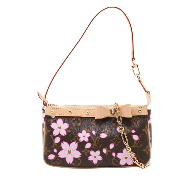 Pre-Loved Pochette Accessoires Cherry Blossom Pochette Monogram